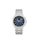 Herrenuhr Police Guardian mit silberfarbenem Chronographen-Gehäuse und blauem Zifferblatt