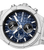 Herrenuhr Police Guardian: blaues Zifferblatt mit drei Chronographen-Zählern und silbernen Zeigern