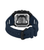 Police Herrenarmbanduhr mit schwarzem Gehäuserahmen und dunkelblauem Silikonarmband