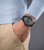 Police Herrenuhr am Handgelenk mit schwarzem Silikonarmband