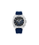 Police Norwood Herrenuhr: blaues Silikonarmband, Chronograph, Edelstahlgehäuse