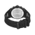 Herrenarmbanduhr mit schwarzem Armband, rückseitiger Deckel mit POLICE-Schrift