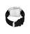 Herrenarmbanduhr Police Tough Gear, schwarzes Silikonarmband, silberne Rückseite