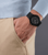 Police Herrenuhr mit schwarzem Zifferblatt, Chronografen-Detail und schwarzem Armband