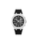 Herren-Chronographenuhr Police mit schwarzem Zifferblatt, Edelstahlgehäuse und schwarzem Armband