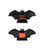 Herrenuhr mit Batman-Fledermausgehäuse, schwarzem Design und roter Akzentplatte