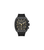 Herren-Quarzuhr mit schwarzem Chronographen-Zifferblatt, schwarzem Armband und Mineralglas