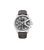 Police Herrenuhr: Edelstahlgehäuse, braunes Lederarmband, schwarzes Chronograph-Zifferblatt