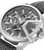 Police Herrenuhr Nahaufnahme des Zifferblatts: graue Indexe, Chronograph-Zähler, Edelstahlgehäuse