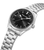 Herrenarmbanduhr POLICE mit Edelstahlarmband, schwarzem Zifferblatt und Indexen