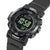 Casio PRO TREK Herrenuhr mit schwarzem Gehäuse und grünem Digitaldisplay