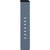 Herrenuhr mit hellblauem Silikonarmband und weißen Markierungen, ohne Gehäuse
