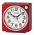 Seiko QHE196R Réveil Analogique Rouge • Trotteuse Silencieuse • Fonction Snooze