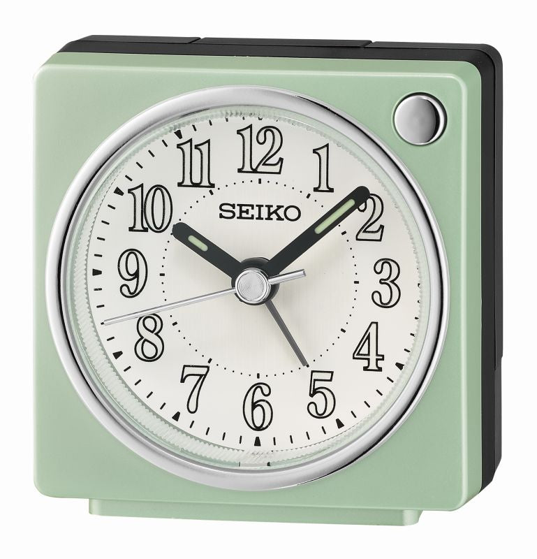 Seiko QHE197M Réveil de voyage • Éclairage LumiBrite • Fonction snooze