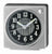 Seiko Fuji QHE197S Réveil de Table Argenté • Trotteuse Silencieuse • Matière Luminescente LumiBrite