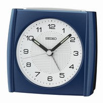 Seiko QHE205L Réveil Analogique Blanc • Mouvement à quartz silencieux • Snooze & Veilleuse