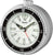 Seiko QHE207S Réveil Argenté • Mouvement Sweep Silencieux • Lunette Tournante