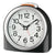 Seiko QHE211K Réveil Analogique Noir • Mouvement Sweep Silencieux • Alarme Progressive