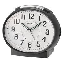 Seiko Timeless QHK059K Réveil Analogique Noir • Mouvement à Quartz • Fonction Snooze