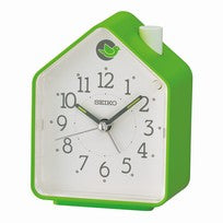 Seiko QHP010M Réveil de table Vert • Alarme Chant d'oiseaux • Mouvement à quartz silencieux