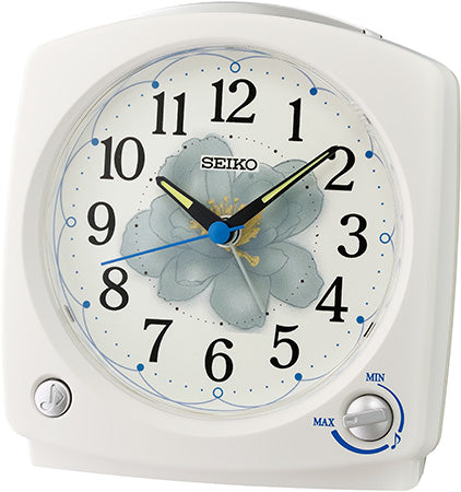 Seiko QHP012W Réveil Analogique Blanc • Mélodie Chants d'Oiseaux • Mouvement à Quartz