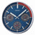 Seiko QXA822S Horloge Murale Bleue • Mouvement Sweep Silencieux • Thermomètre & Hygromètre
