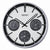 Seiko QXA823S Horloge Murale Argent • Boîtier en Aluminium • Thermomètre & Hygromètre