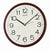 Seiko QXA847B Horloge Murale Marron • Mouvement Sweep Silencieux • Design Classique