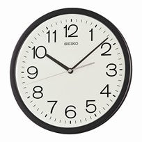 Seiko QXA847K Réveil Analogique Noir • Alarme progressive avec fonction snooze • Rétroéclairage du cadran