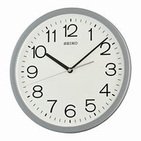 Seiko QXA847N Horloge Murale Gris Clair • Mouvement Sweep Silencieux • Très Lisible