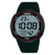 Lorus Digitaluhr für Herren mit schwarzem Silikonarmband und rotem Digital-Display, 10 BAR