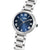 Lorus Damenarmbanduhr, blaues Sunburst-Zifferblatt mit römischen Ziffern, Edelstahl