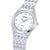 Lorus Damen-Armbanduhr, silbernes Edelstahlarmband, weißes Zifferblatt, Index 12/5BAR