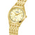 Lorus Damenuhr mit goldfarbenem Metallarmband, beigem Zifferblatt und 5 BAR