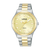 Lorus Sport-Damenuhr mit champagnerfarbenem Zifferblatt, Mineralglas und zweifarbigem Metallband