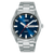 Lorus Herrenuhr mit Edelstahlarmband, dunkelblauem Zifferblatt und Datumsanzeige