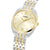 Damenarmbanduhr Lorus, beiges Zifferblatt mit goldenen Indizes, zweifarbiges Edelstahlband