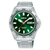 Herrenarmbanduhr mit dunkelgrünem Zifferblatt, Automatik, Datum & Wochentag, Edelstahlband