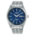 Lorus Classic Herrenuhr mit dunklem Sunray-Zifferblatt, Edelstahlband, Automatik & Datum