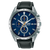 Lorus Herren-Chronograph mit dunkelblauem Zifferblatt, Edelstahlgehäuse und Lederband