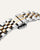 Bicolor Edelstahl-Gliederarmband der Mockberg Royal Armbanduhr, silber und gold.