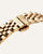 Mockberg Royal Uhrarmband: champagnerfarbenes Metallband mit Gliedern im Detail