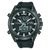 Herrenarmbanduhr LORUS mit analogem Zifferblatt und Chronograph, dunkler Anzeige, Kautschukband