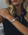 Mockberg Damenarmbanduhr am Handgelenk, silbernes Metallband mit rechteckigem Gehäuse