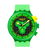 Swatch Big Bold Armbanduhr für Herren mit grünem Gehäuse und schwarzem Zifferblatt