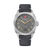 Swiss Military Hanowa Herrenarmbanduhr mit dunkelgrauem Lederband, rundem Gehäuse, Datum