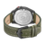 Rückseite der Swiss Military Hanowa Fieldmaster Herren-Armbanduhr mit grünem Armband