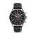 Swiss Military Hanowa Herren-Chronograph mit schwarzem Zifferblatt und schwarzem Lederband