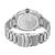 Herrenuhr mit Edelstahlarmband, Gehäuse-Rückseite und Schließe