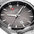 Swiss Military Hanowa Herrenuhr-Zifferblatt: grau, schwarze Indexe und Leuchtzeiger.